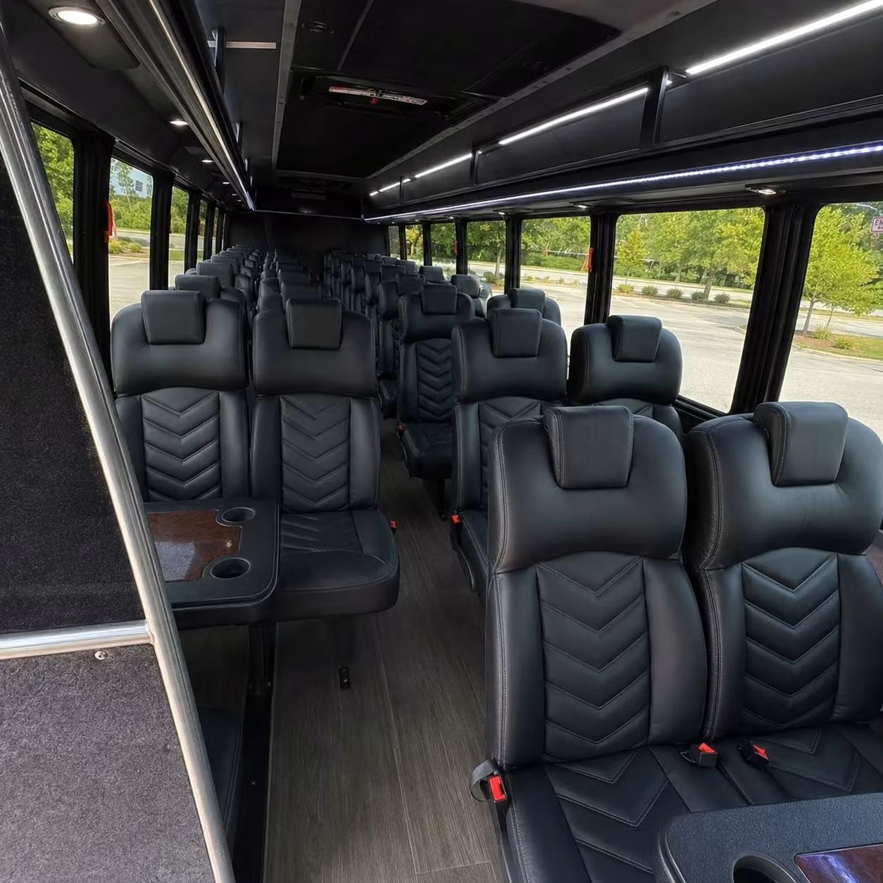 25 passenger minibus interior