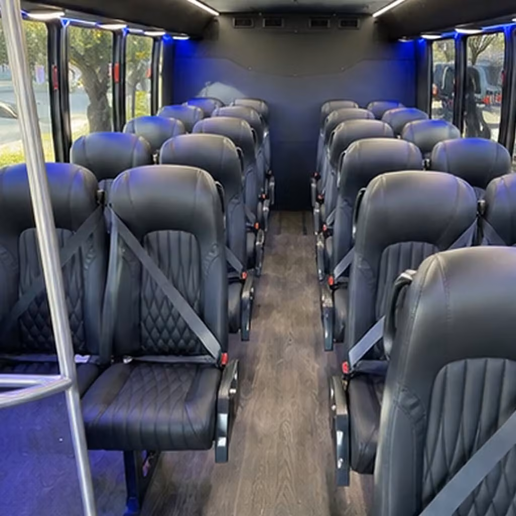 28 passenger minibus inside