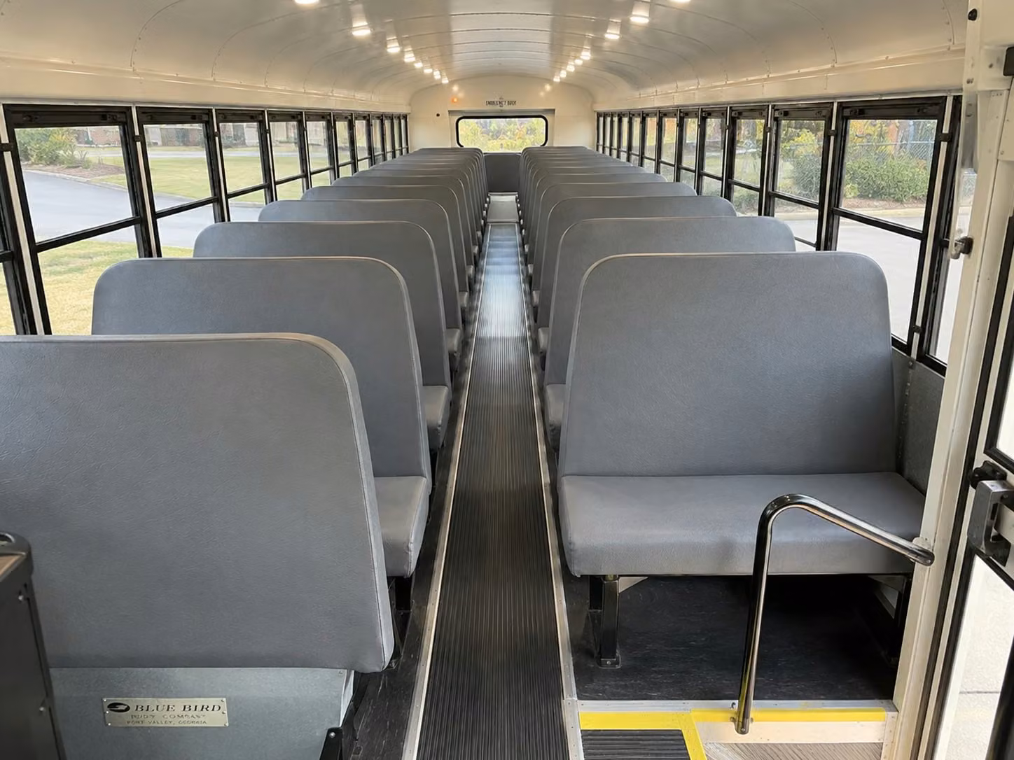 school bus inside