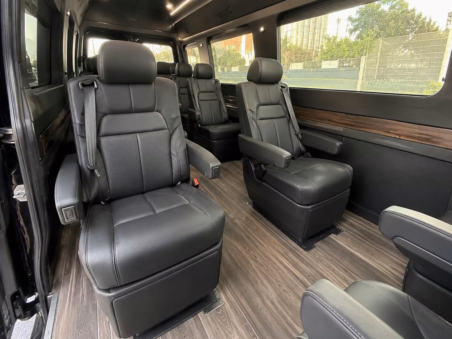 sprinter van with driver inside